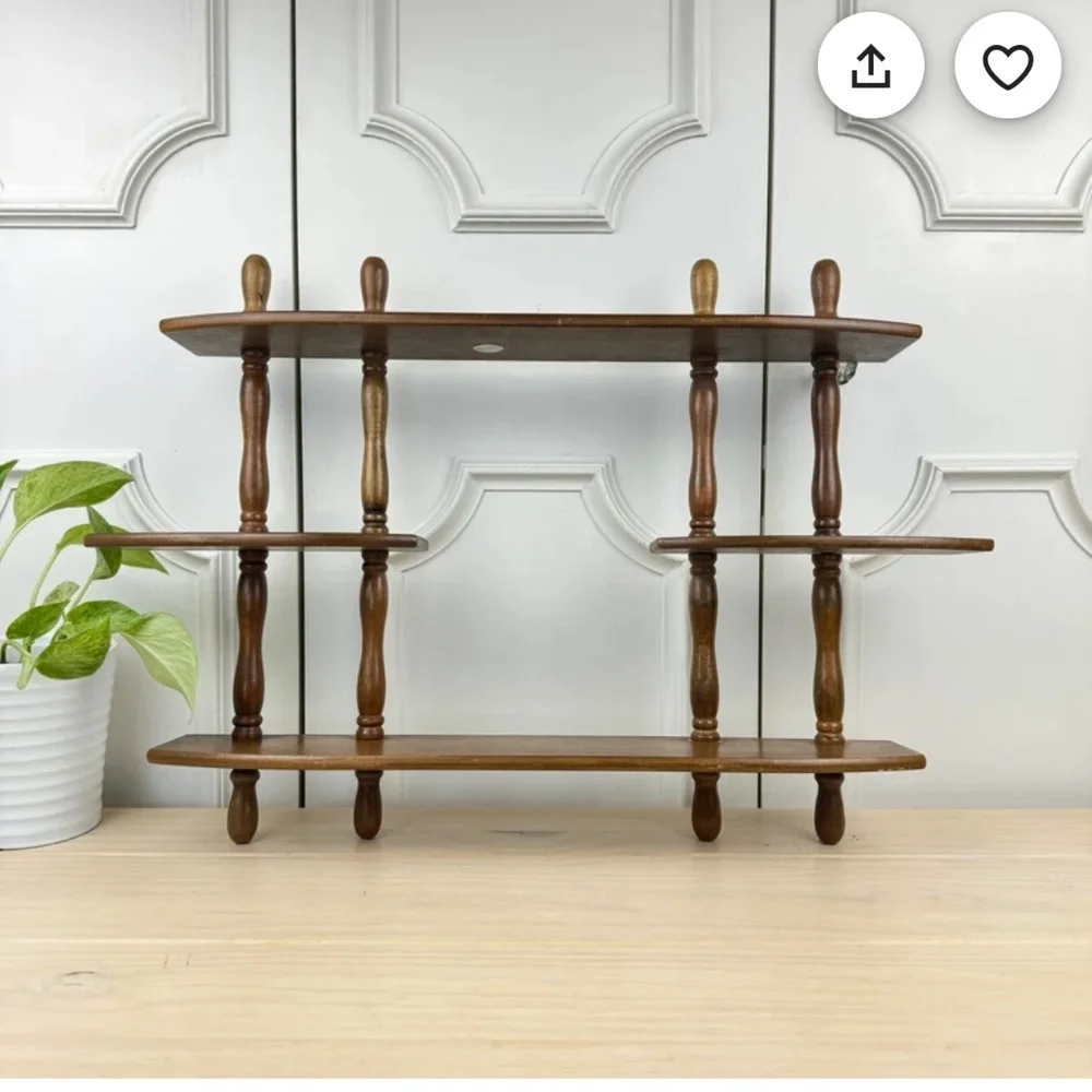Vintage Interpur K/D Wooden Shelf NIB